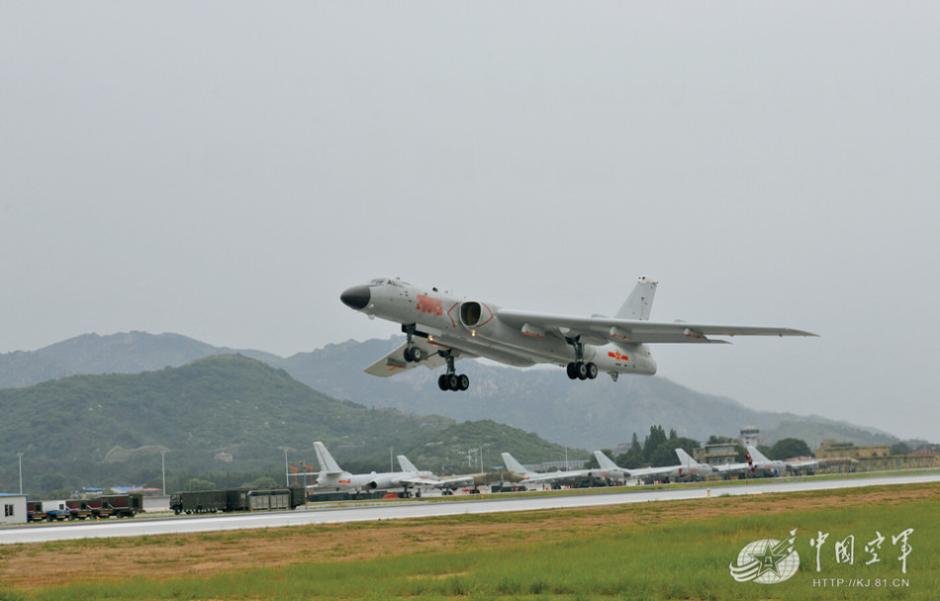 Awesome Chinese H-6k bombers