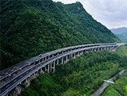 Aerial photos of highways in the 'Mountain City'