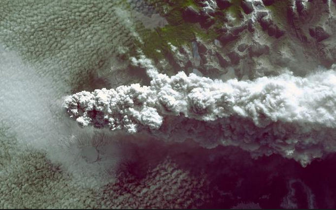 NASA: spectacular volcano eruptions seen from space