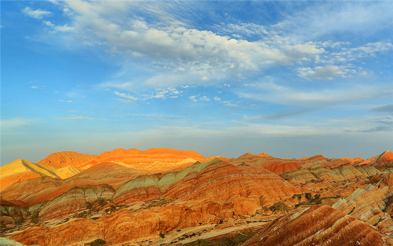 Gorgeous Danxia landform in China