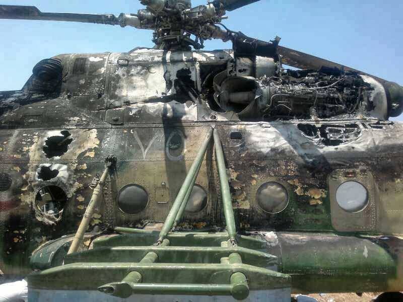 Russian helicopter lands safely after being attacked in Syria