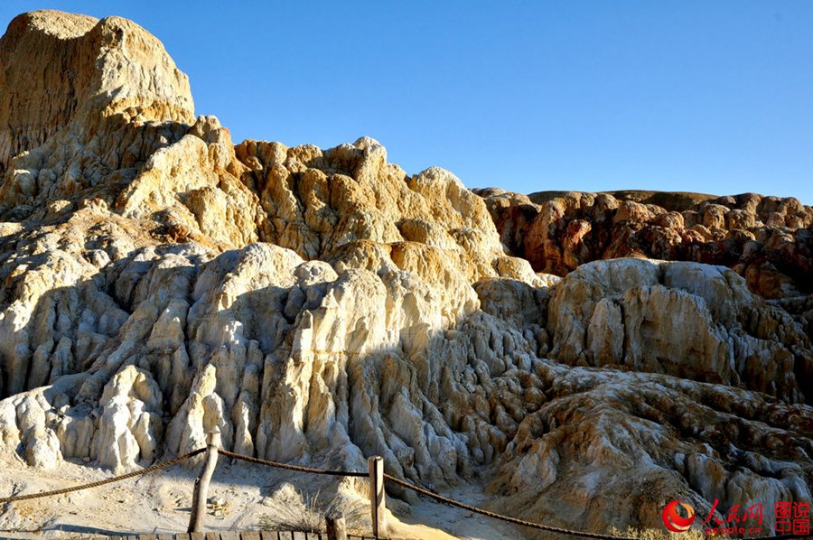 Amazing scenery of Rainbow Beach in Xinjiang