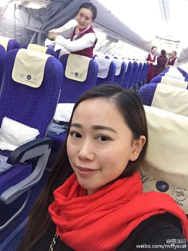 Woman enjoys a whole China Southern plane to herself