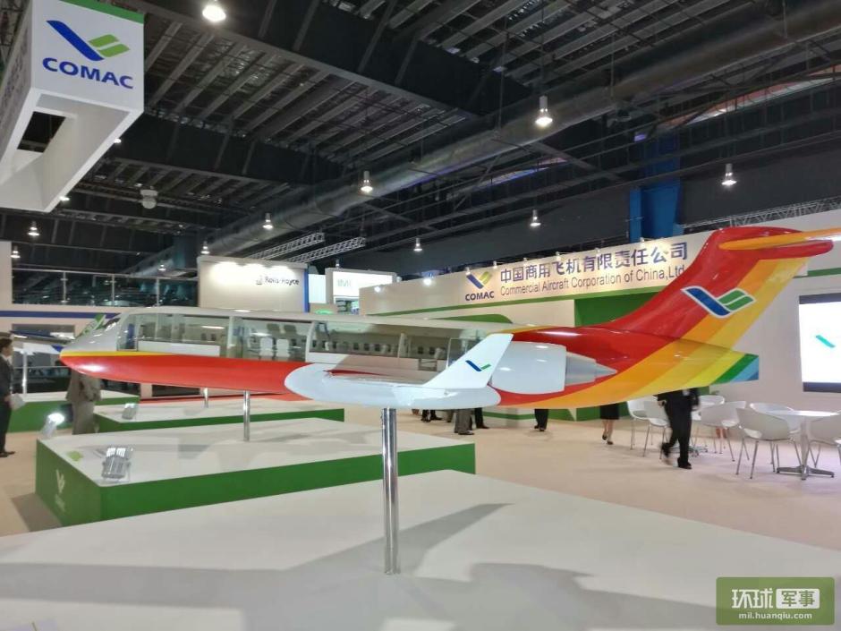 Models of export version of J-10 fighter displayed at Singapore Airshow