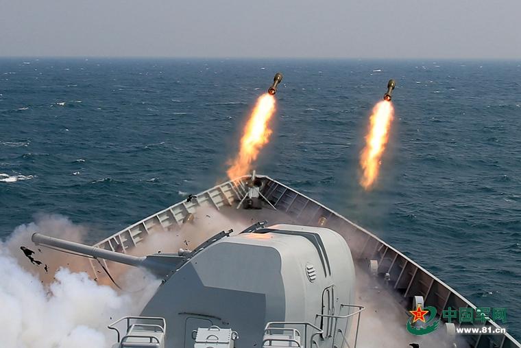 PLA Navy stages live-ammunition drill in S. China Sea