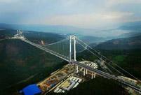 Asia's longest and highest suspension bridge to open to traffic