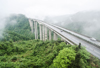 Spectacular bridge with one of the tallest piers in the world