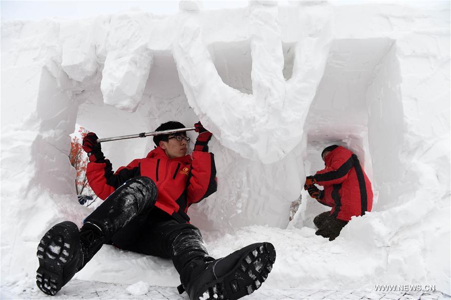 CHINA-HARBIN-SNOW SCULPTURE-CONTEST (CN)