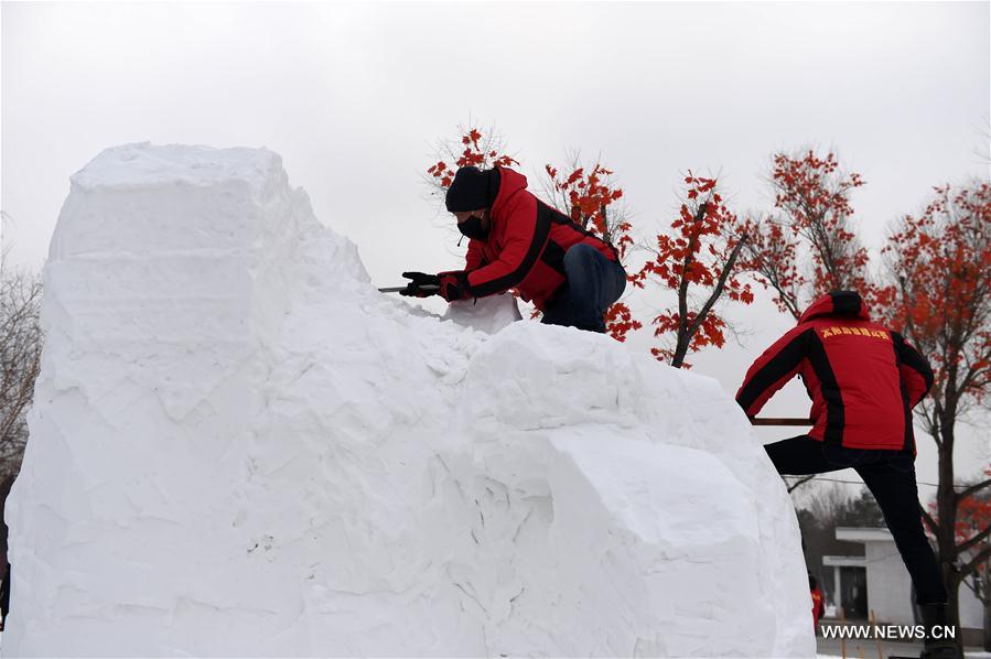 CHINA-HARBIN-SNOW SCULPTURE-CONTEST (CN)