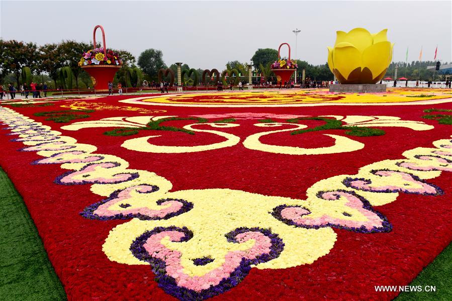 Trade fair for flowers, trees held in central China's Xuchang