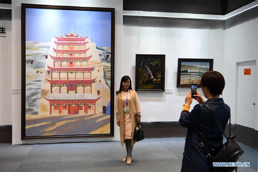 Exhibition of 3rd Silk Road Int'l Cultural Expo held in Dunhuang