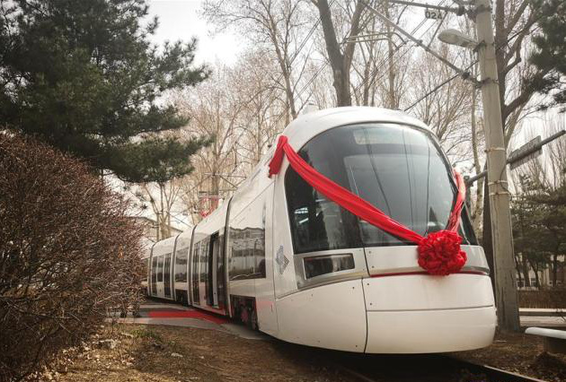 First train made in China for Tel Aviv light rail rolls off the line