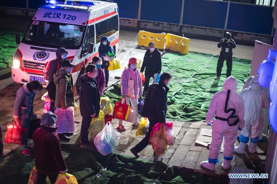 Makeshift hospital in Wuhan receives coronavirus-infected patients