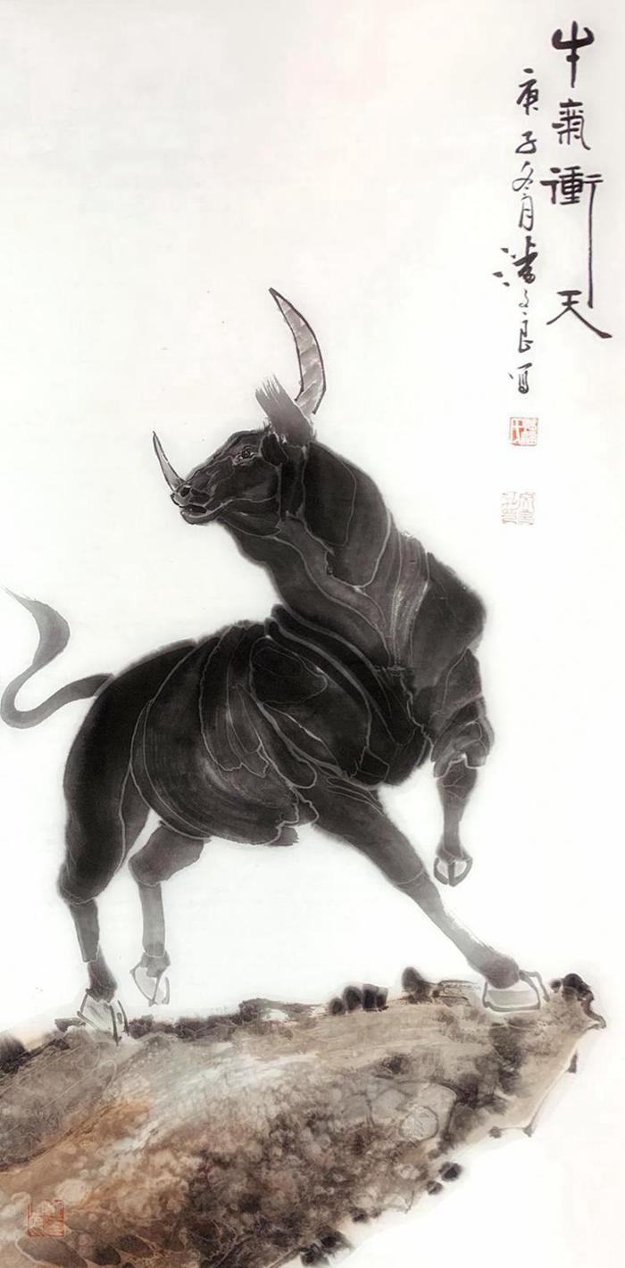 Check out these water-ink paintings to welcome the Year of the Ox