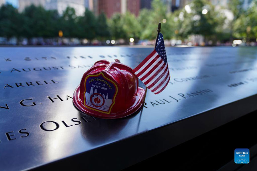 9/11 victims commemorated in New York, U.S.