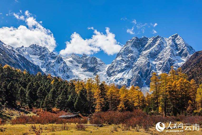 Autumn scenery at Baima Snow Mountain Natural Reserve in SW China’s Yunnan