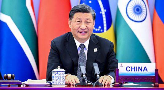 Xi hosts 14th BRICS Summit, stresses importance of fostering high-quality partnership