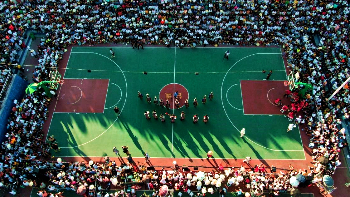 Rural basketball games in China's Guizhou province go viral