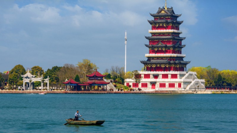 Fascinating spring scenery of Balihe scenic area in E China's Anhui