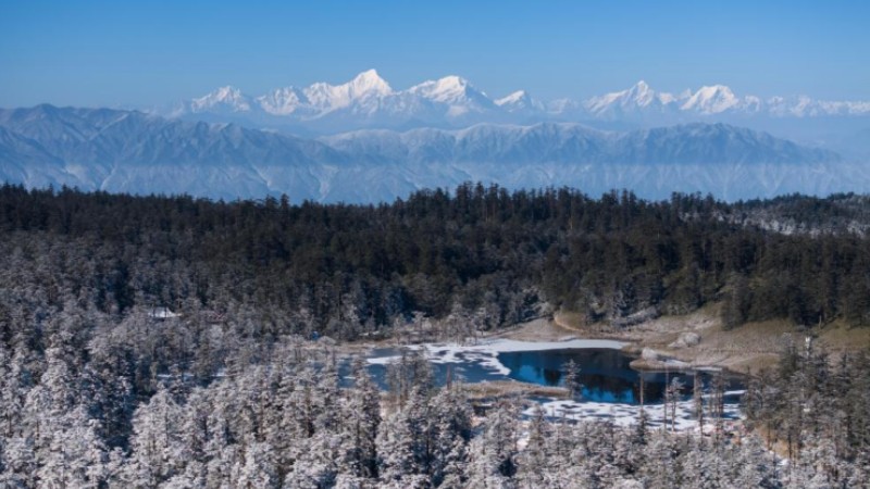 Scenery of Wawu Mountain in China's Sichuan