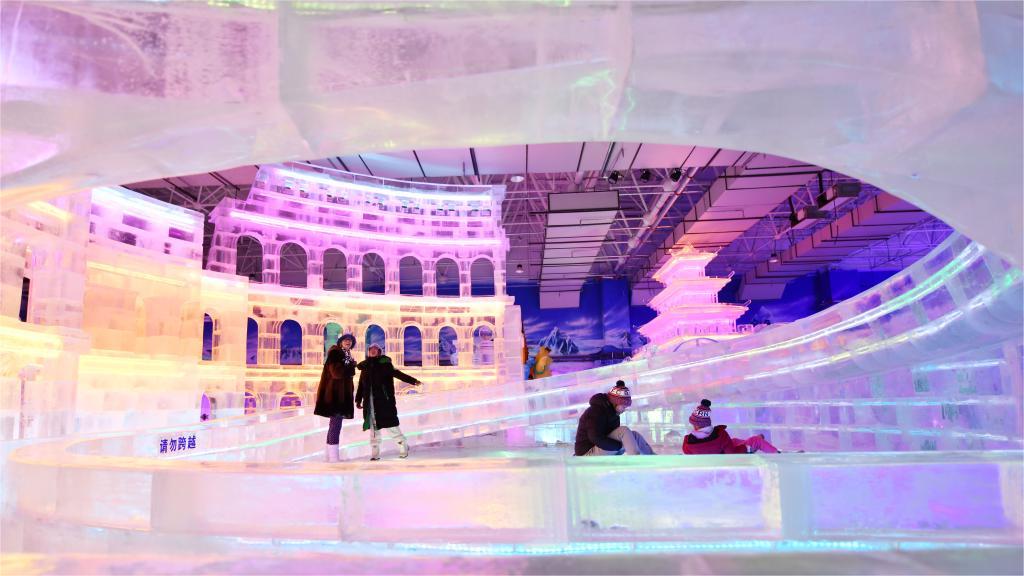 Ice and snow art gallery attracts tourists in Heilongjiang