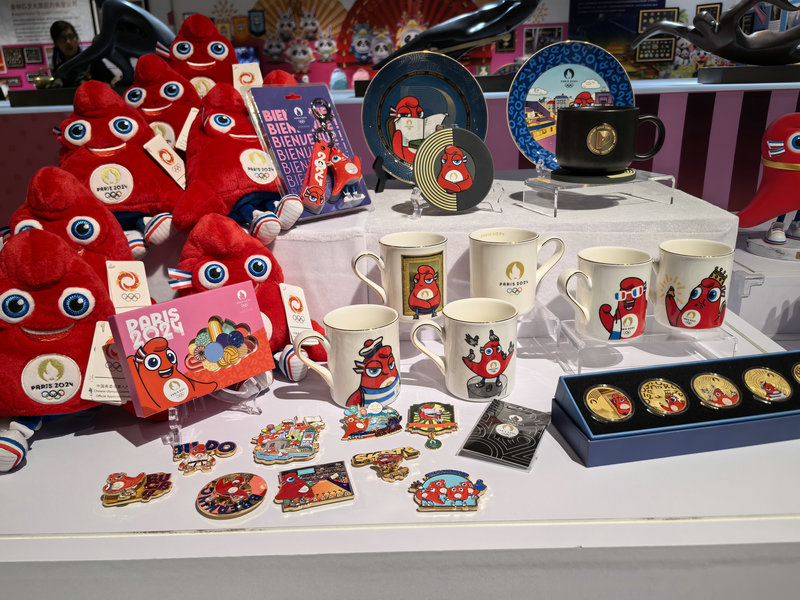 In pics: Licensed products for Paris 2024 Olympic Games make debut in Beijing