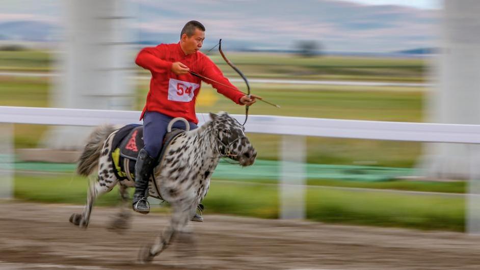 Young Chinese horse archer wins gold and silver at world championship