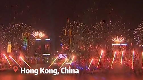 Cities around the world welcome 2025 with spectacular fireworks