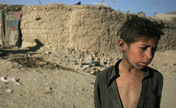 Displaced children in Kabul, Afghanistan