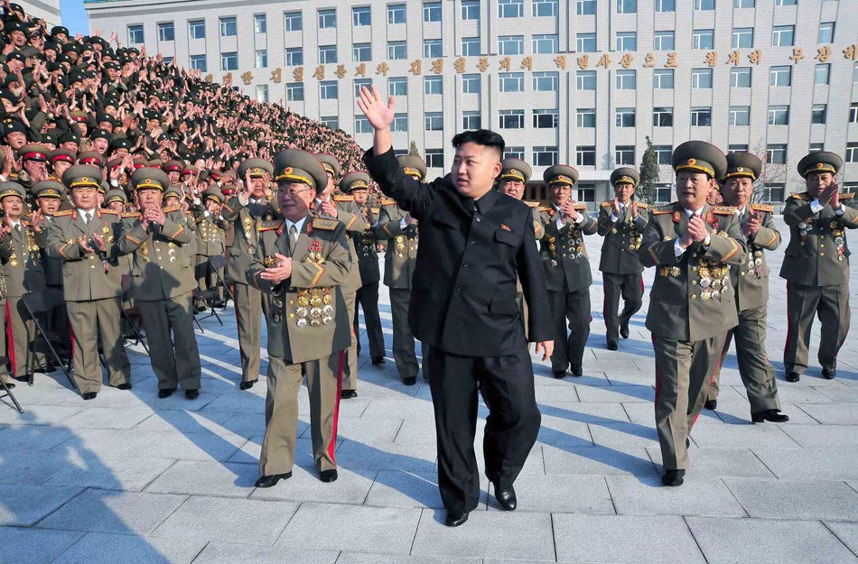 Kim Jong Un, top leader of the Democratic People's Republic of Korea (DPRK), visits the country’s Ministry of State Security on Nov. 20, 2012, the official news agency KCNA reported on Nov. 21. Kim’s visit on Tuesday coincided with the ministry’s founding anniversary. (Photo/KCNA)