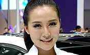 Beautiful model at Guangzhou Auto Show