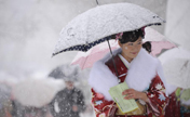 Japanese girls on Coming-of-Age ceremony