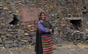 Ancient stone houses in Tibet