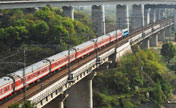 Construction site of high-speed rail in E China