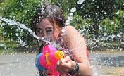 People celebrate Songkran Festival in Thailand 