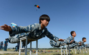 New recruits of Bayi Aerobatics Team in training