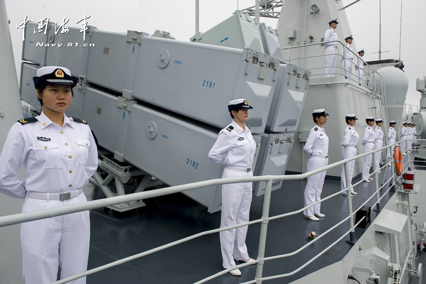 Female soldiers in China-Russia joint drill come into focus (Source: Navy.81.cn)