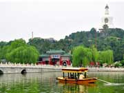 Lotuses bloom in Beihai Park