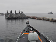 Chinese Navy's taskforce arrives at Valparaiso of Chile for visit