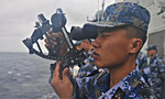 Escort fleet conducts replenishment