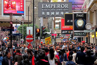 Shopping in Hong Kong: a different picture