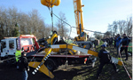 Crashed French helicopter salvaged