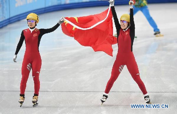 Chinese Zhou Yang wins Olympic women's short track 1,500m gold