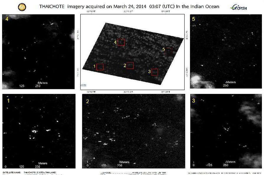 Thai satellite detects flotsam in Indian Ocean