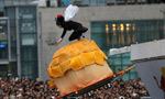 Bird-men compete flying in Hong Kong 