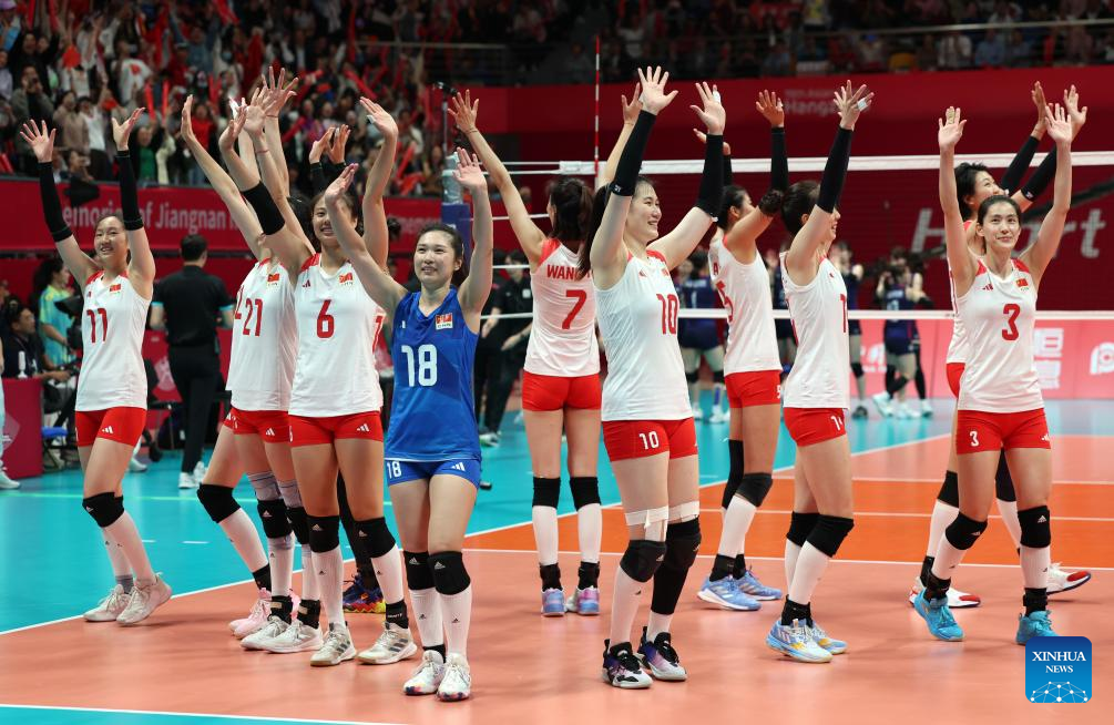 China beats Japan to retain Asiad women's volleyball title